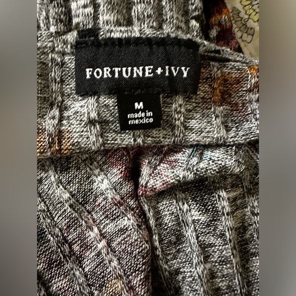 Fortune + Ivy Jada Printed Rib Cardigan - Picture 5 of 8